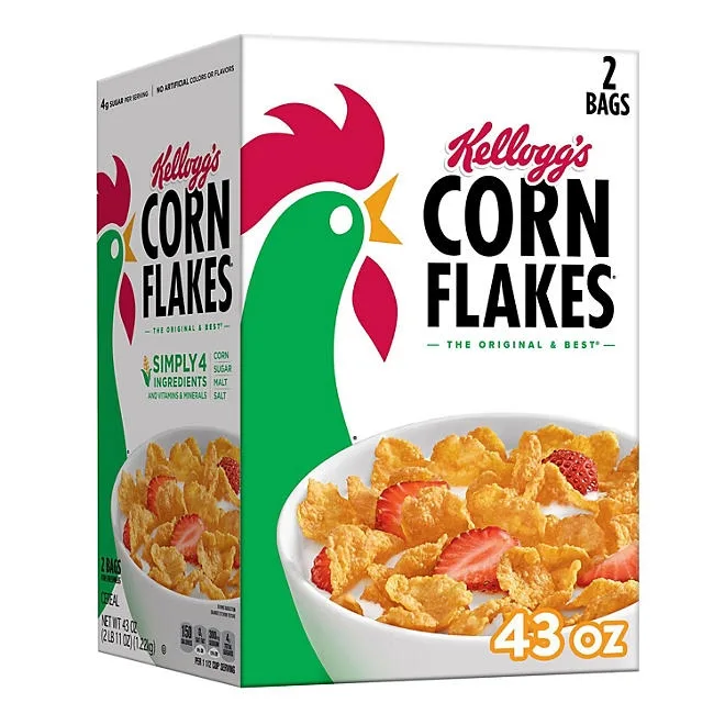 Kellogg's Corn Flakes Breakfast Cereal 43 oz. 2