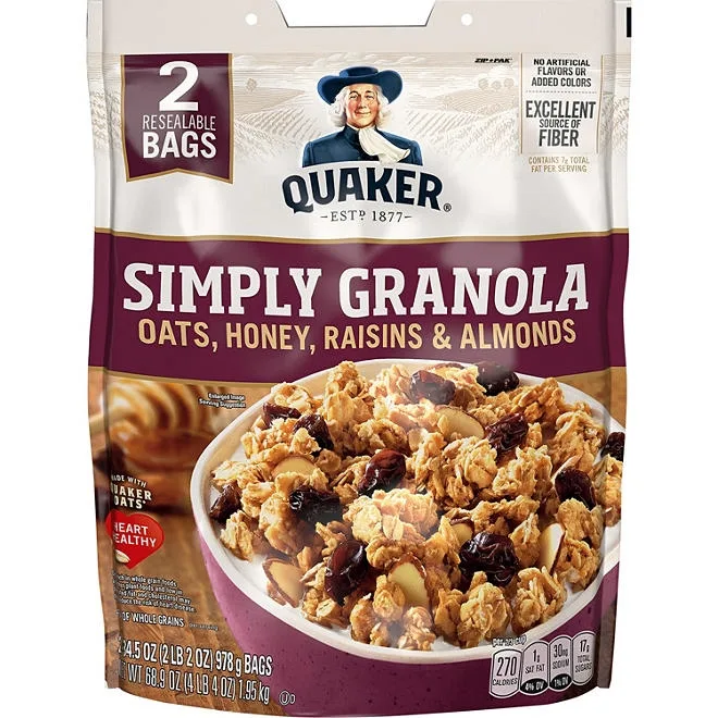 Quaker Simply Granola, 34.5 oz., 2 pk. 2