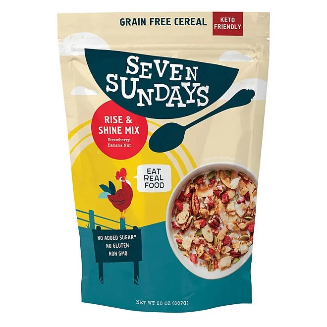Seven Sundays Keto Rise and Shine Granola Cereal, 20 oz. 2