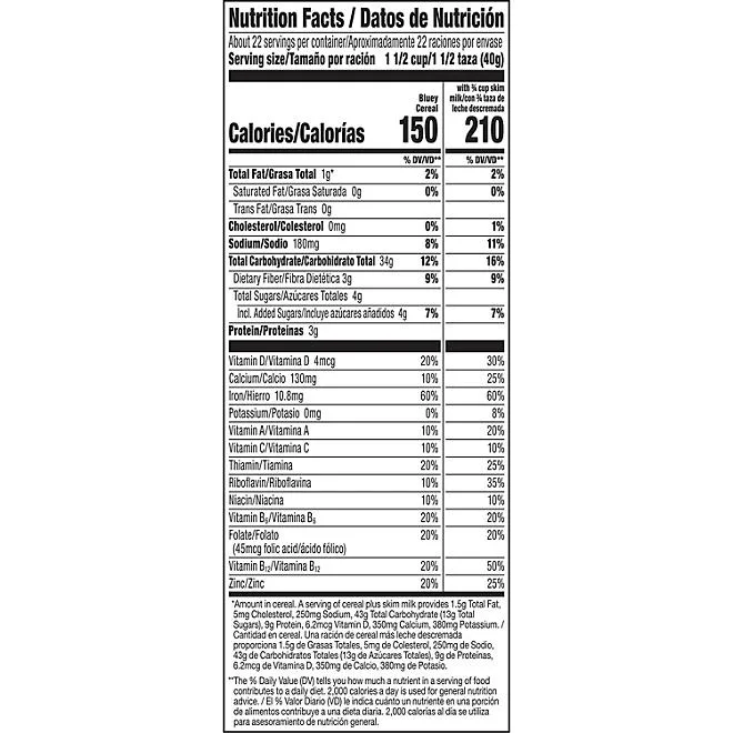 Bluey Cereal, 31.2 oz. 3