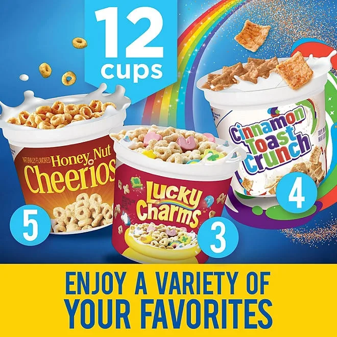 General Mills Cereal Cups, Variety Pack, 12 pk. 5