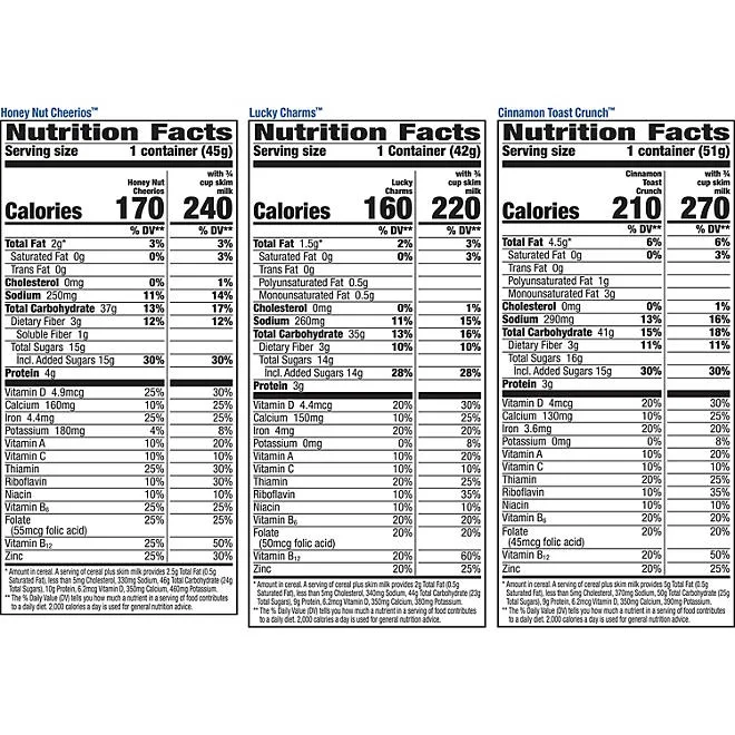 General Mills Cereal Cups, Variety Pack, 12 pk. 3