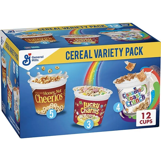 General Mills Cereal Cups, Variety Pack, 12 pk. 2