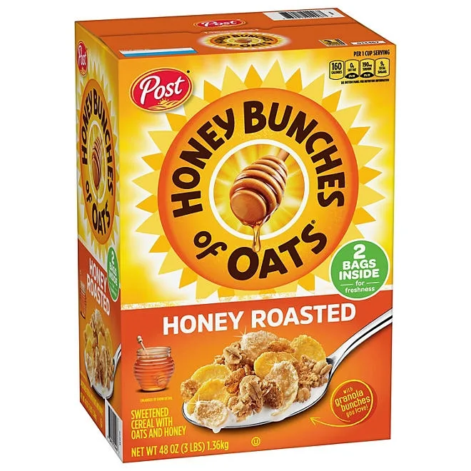 Honey Bunches of Oats Honey Roasted Cereal, 48 oz. 2