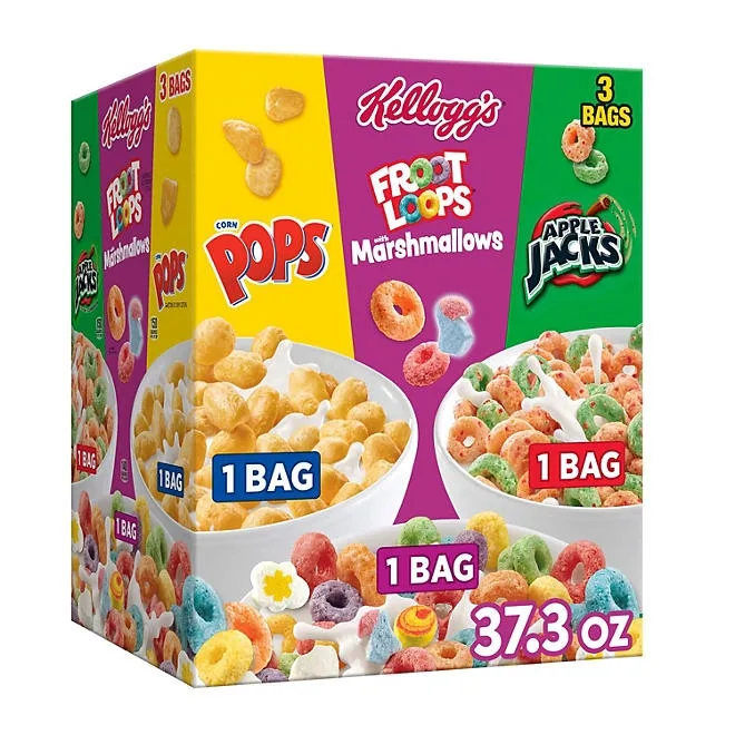 Kellogg's Cereal, Variety Pack 37.3 oz., 3 pk. 2