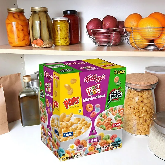 Kellogg's Cereal, Variety Pack 37.3 oz., 3 pk. 4