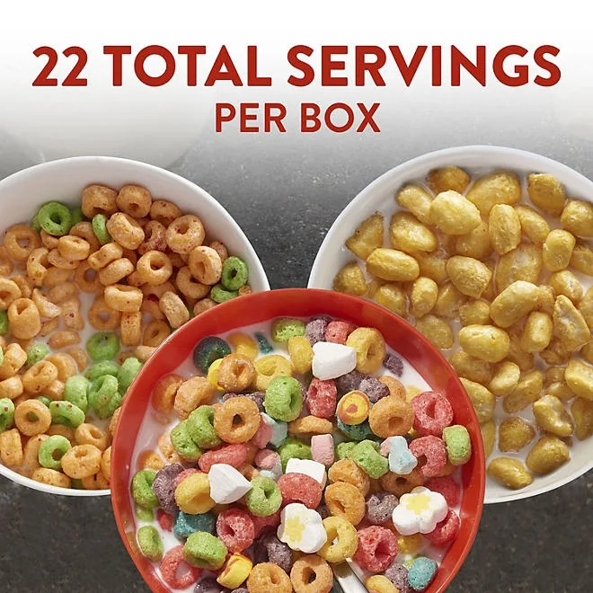 Kellogg's Cereal, Variety Pack 37.3 oz., 3 pk. 3