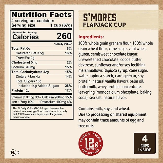 Kodiak Cakes Flapjack Power Cups, Variety Pack, 8 pk. 3