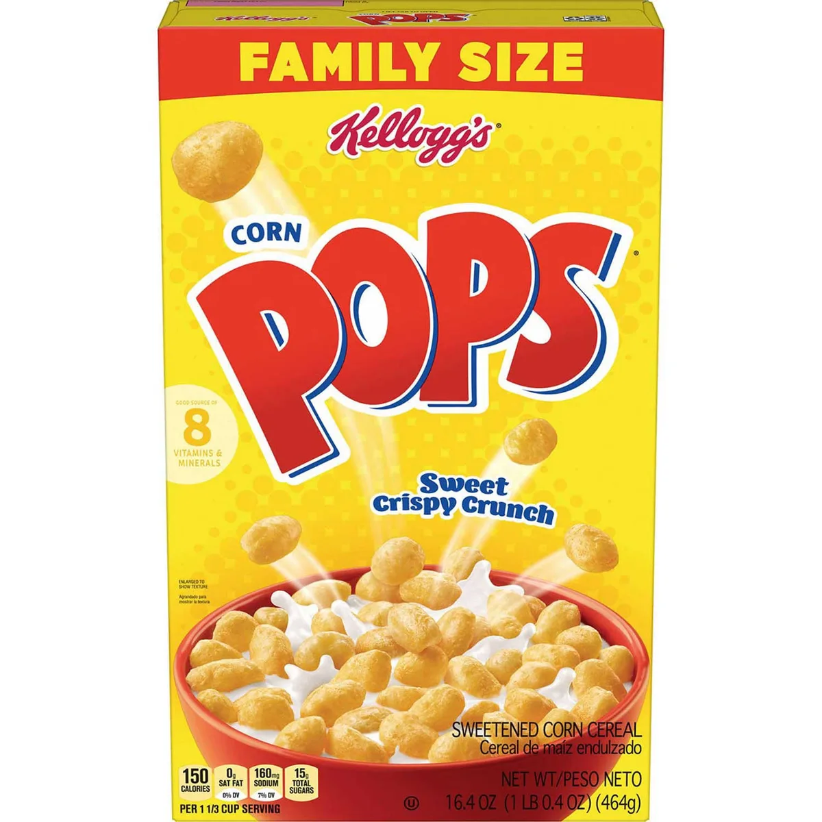 Kellogg's Corn Pops Cereal, 16.4 oz.