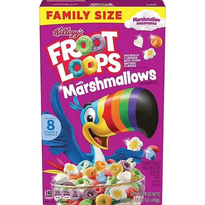 Kellogg's Froot Loops Marshmallow, 16.2 oz. 2