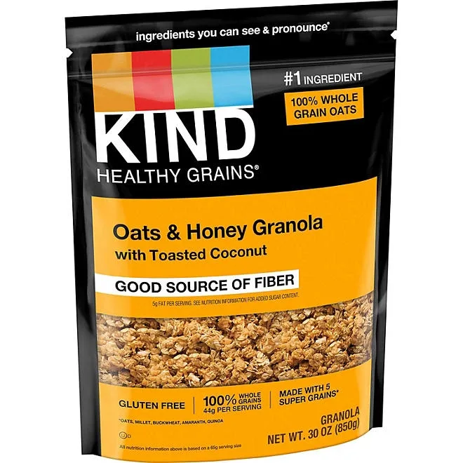 KIND Healthy Grains Oats & Honey Granola with Toasted Coconut, 30 oz. 2