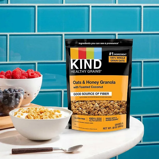 KIND Healthy Grains Oats & Honey Granola with Toasted Coconut, 30 oz. 5