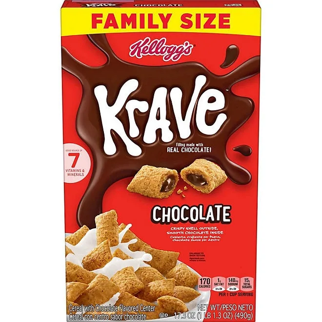 Kellogg's Krave Chocolate, 17.3 oz. 2