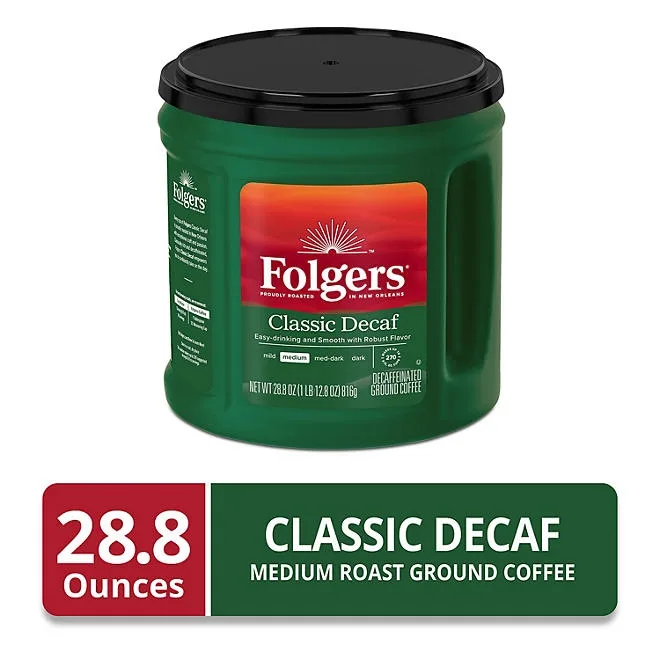 Folgers Decaffeinated Classic Roast Ground Coffee, 28.8 oz. 3