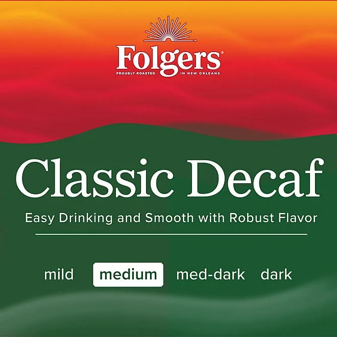 Folgers Decaffeinated Classic Roast Ground Coffee, 28.8 oz. 5