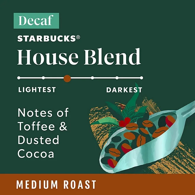 Starbucks Decaf House Blend Medium Roast K-Cup Coffee Pods, 72 ct. 3