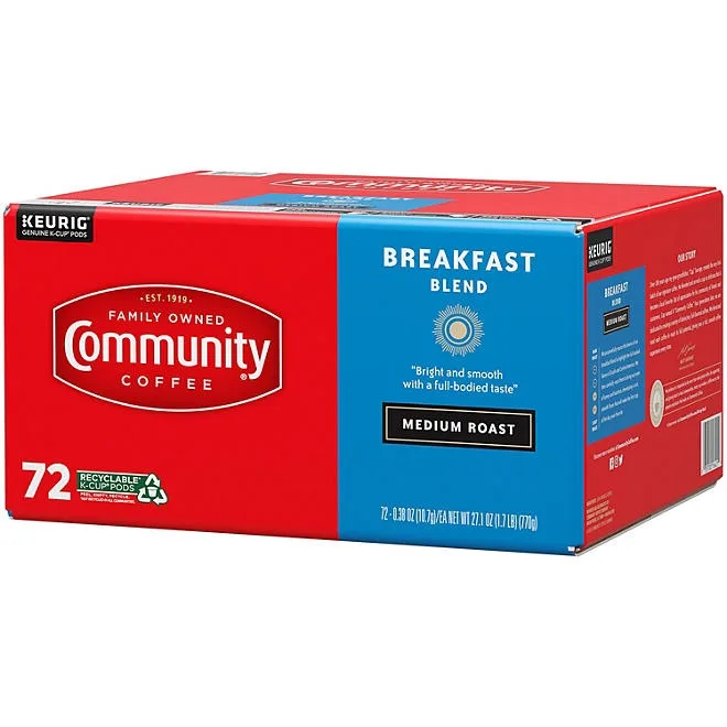 Community Coffee Breakfast Blend Medium Roast Single Serve, 72 ct. 3