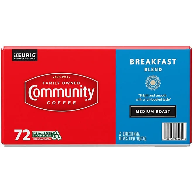 Community Coffee Breakfast Blend Medium Roast Single Serve, 72 ct. 5