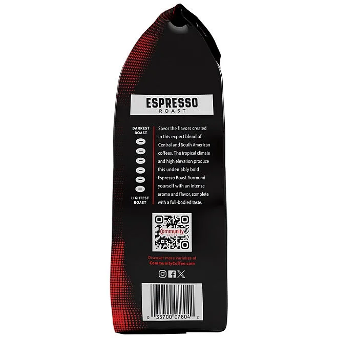 Community Coffee Dark & Bold Espresso Roast Ground Coffee, 40 oz. 4