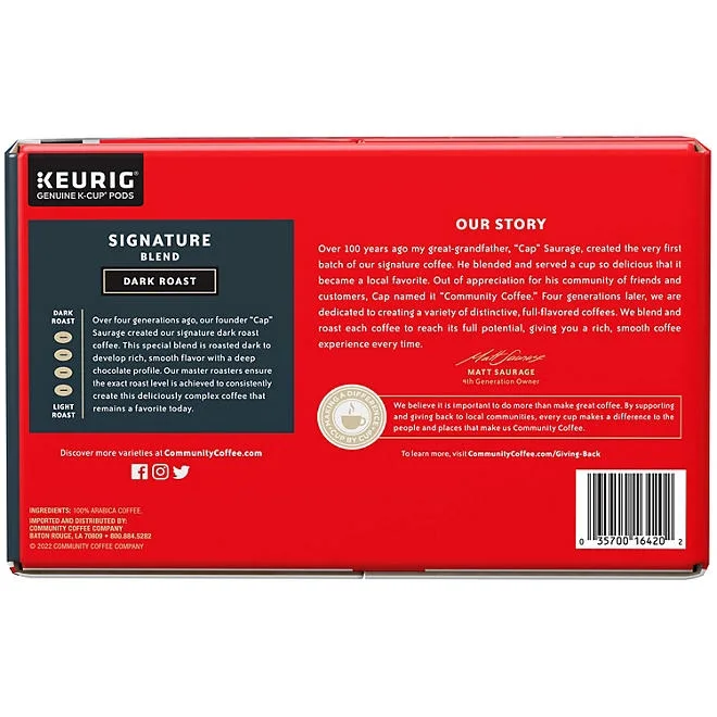 Community Coffee Signature Blend Dark Roast Single Serve, 72 ct. 4