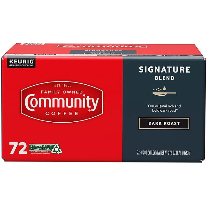 Community Coffee Signature Blend Dark Roast Single Serve, 72 ct. 2