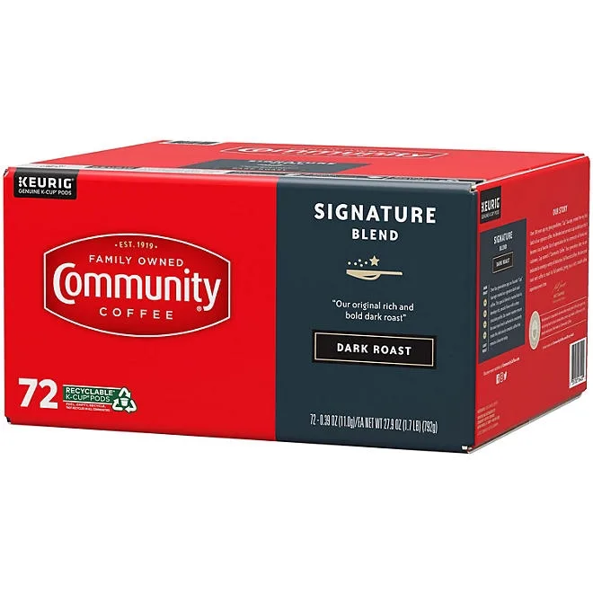 Community Coffee Signature Blend Dark Roast Single Serve, 72 ct. 3