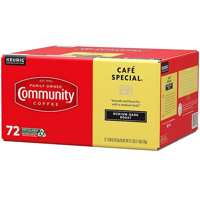Community Coffee Café Special Medium-Dark Roast Single Serve, 72 ct. 3