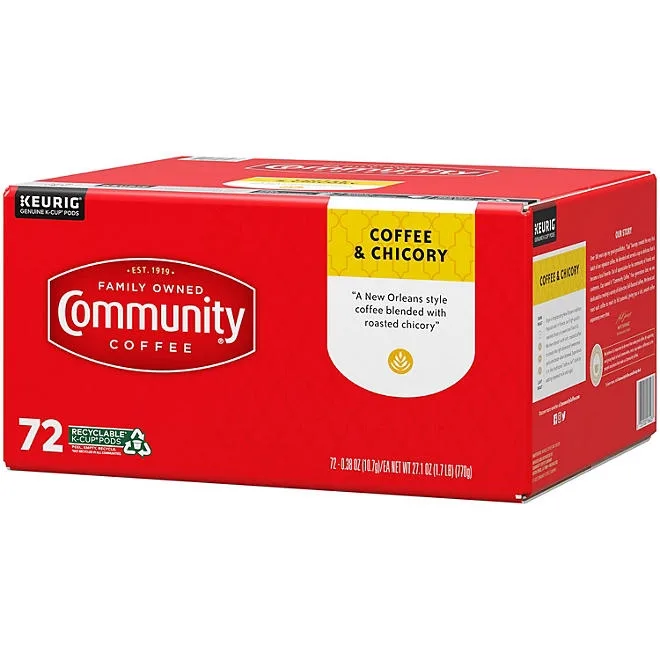 Community Coffee Coffee and Chicory Medium-Dark Roast Single Serve 72 ct. 3