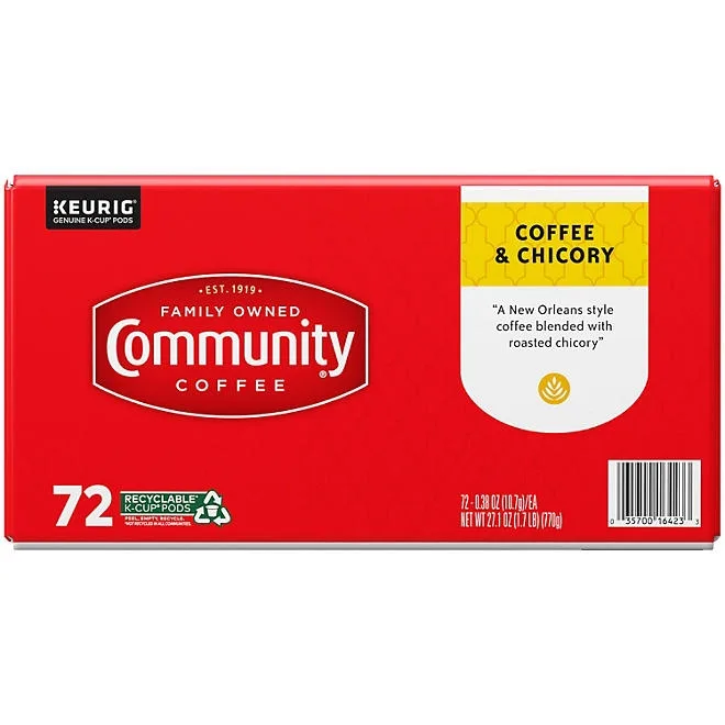 Community Coffee Coffee and Chicory Medium-Dark Roast Single Serve 72 ct. 5