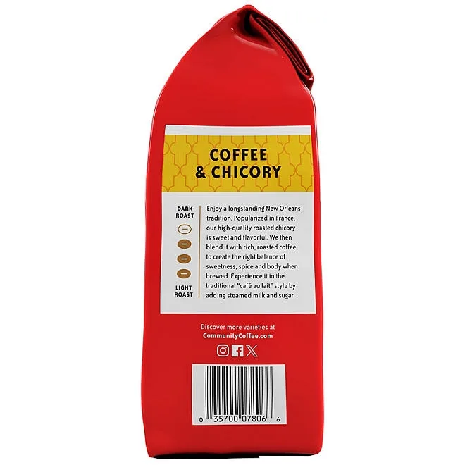 Community Coffee Ground Coffee & Chicory, 40 oz. 4
