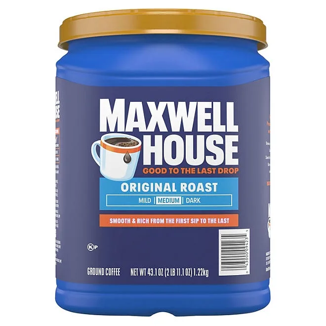 Maxwell House Original Roast Medium Ground Coffee, 43.1 oz. 2