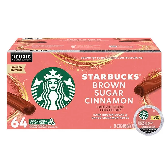 Starbucks Blonde Roast K-Cup Coffee Pods, Brown Sugar Cinnamon, 64 ct. 2