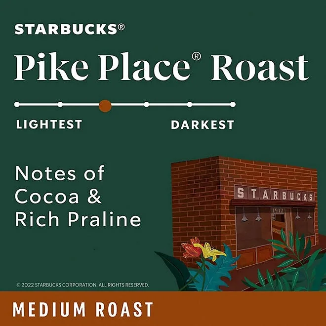 Starbucks Pike Place Medium Roast Ground Coffee, 40 oz. 4