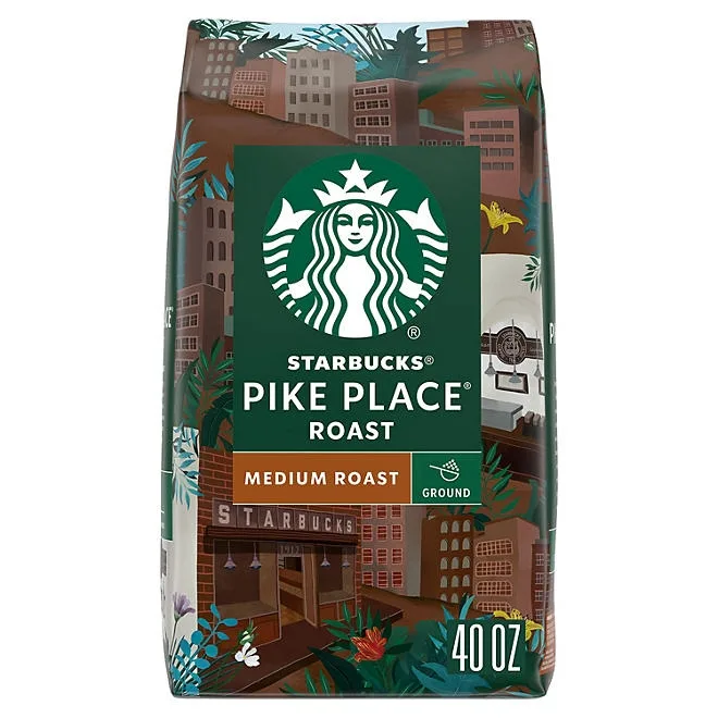 Starbucks Pike Place Medium Roast Ground Coffee, 40 oz. 2