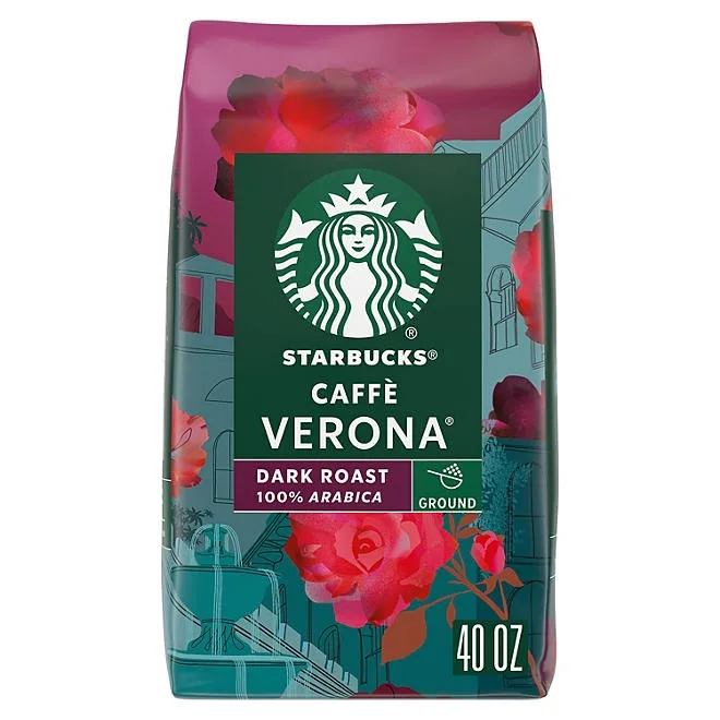 Starbucks Caffe Verona Ground Coffee, Dark Roast, 40 oz. 2