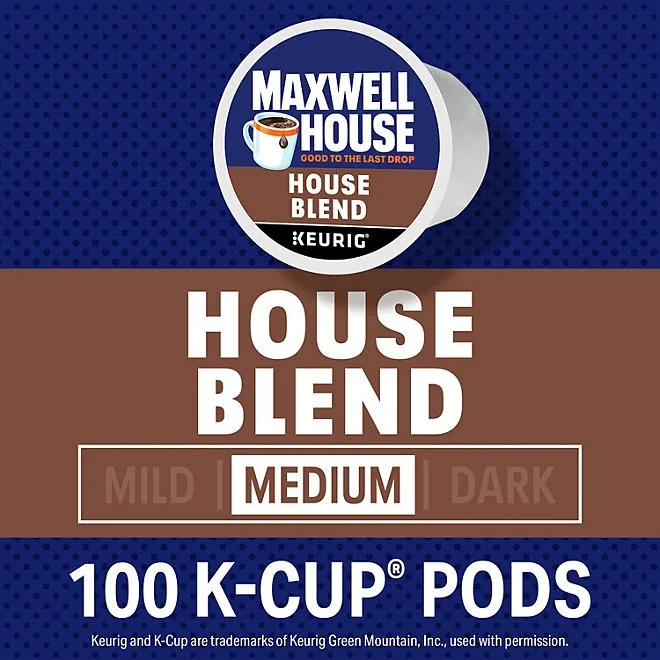Maxwell House House Blend Medium K-Cup Coffee Pods 100 ct. 5