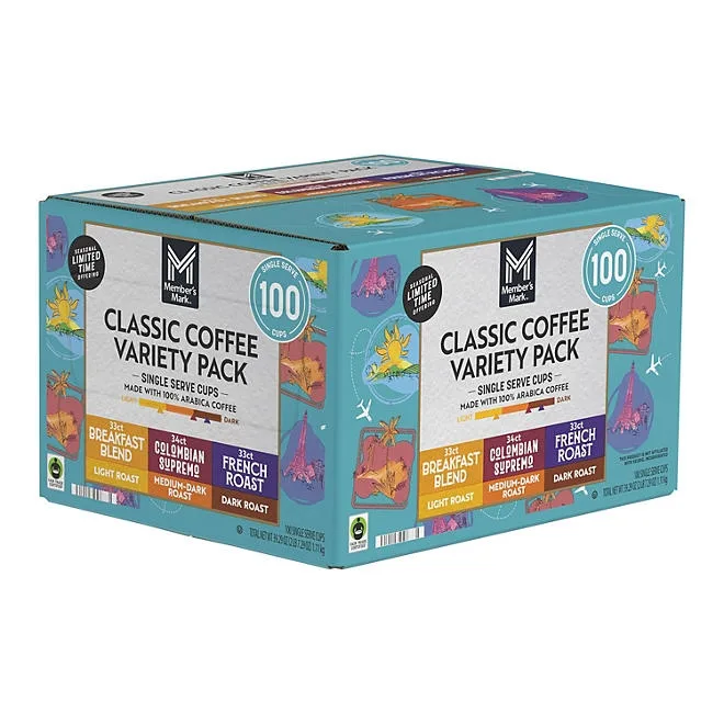 Member's Mark Classic Variety Pack Coffee Pods, 100 ct. 3