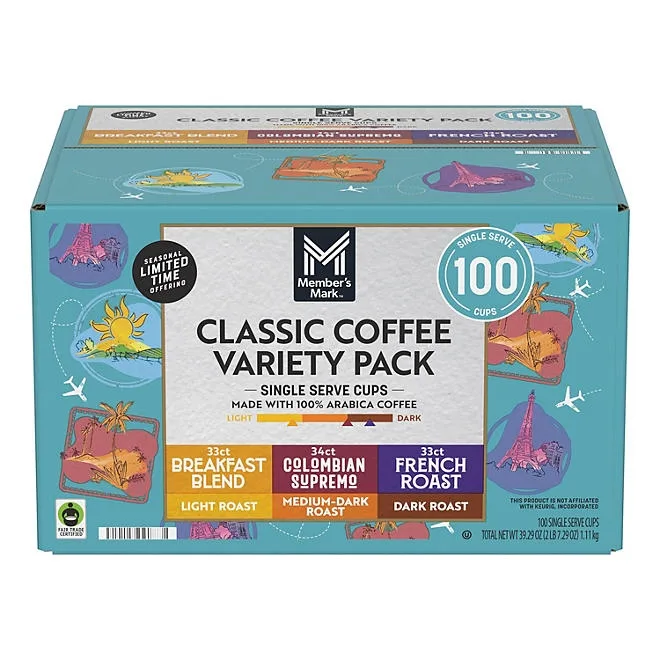 Member's Mark Classic Variety Pack Coffee Pods, 100 ct. 5