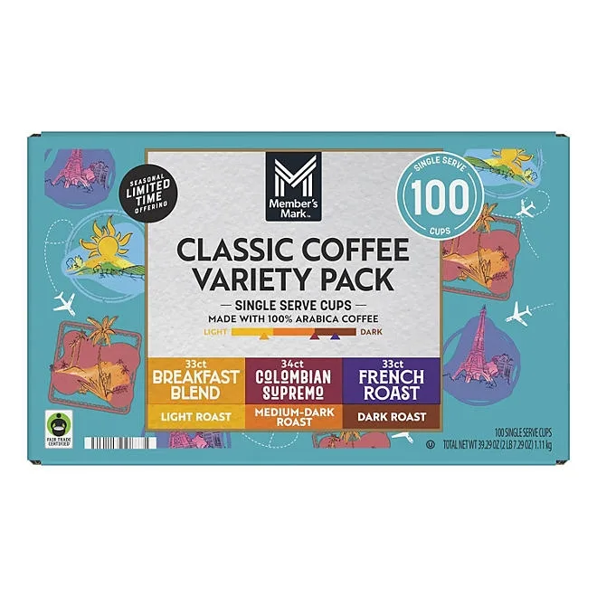 Member's Mark Classic Variety Pack Coffee Pods, 100 ct. 2