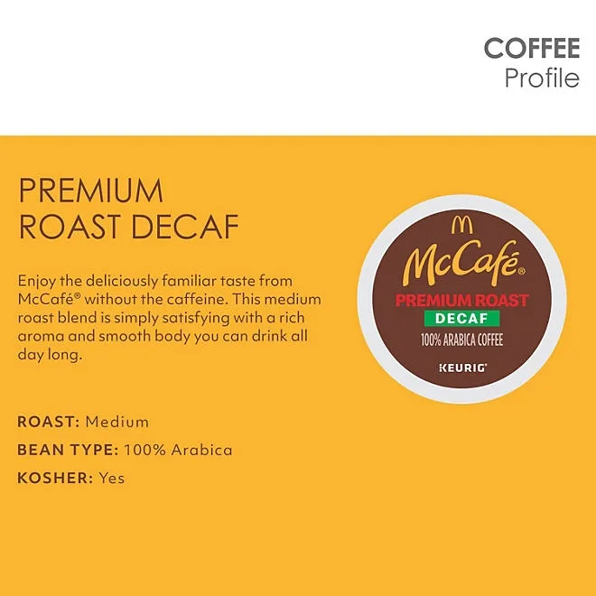 McCafe Decaf Premium Medium Roast K-Cup Coffee Pods, 94 ct. 4