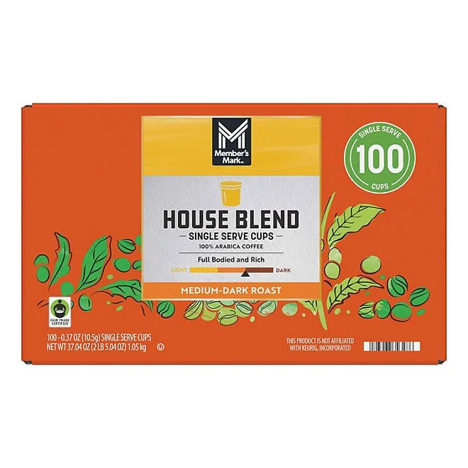 Member's Mark House Blend Medium Roast Coffee Pods, 100 ct. 4