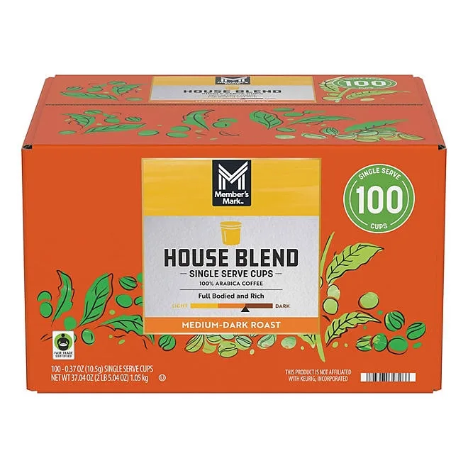 Member's Mark House Blend Medium Roast Coffee Pods, 100 ct. 5