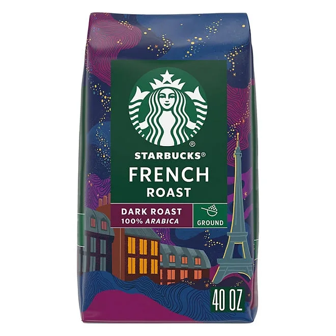 Starbucks Dark French Roast Ground Coffee, 40 oz. 2