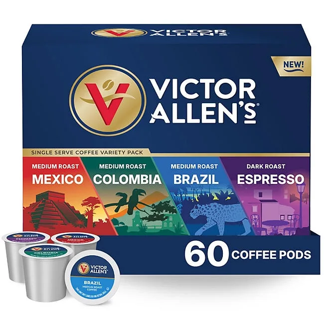 Victor Allen's Signature Medium-Dark Roast Coffee Pods, Variety Pack, 60 ct. 2