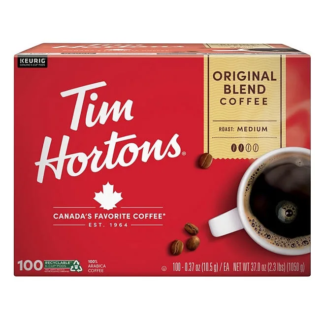 Tim Hortons Premium Medium Roast K-Cup Coffee Pods, Original Blend, 100 ct. 2