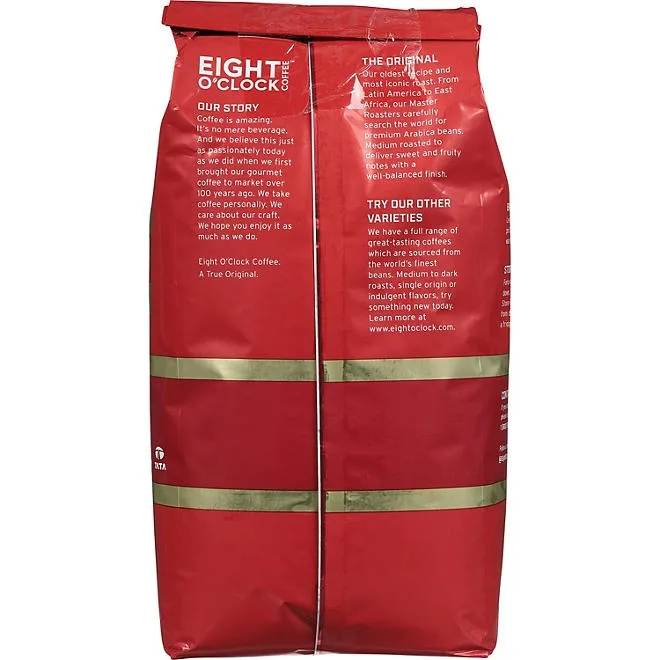 Eight O'Clock Medium-Dark Roast Ground Coffee, The Original, 40 oz. 3