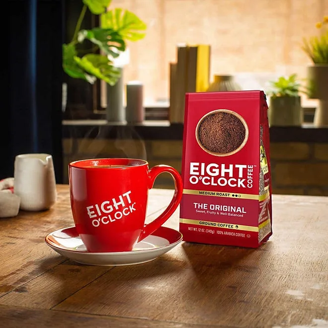 Eight O'Clock Medium-Dark Roast Ground Coffee, The Original, 40 oz. 5
