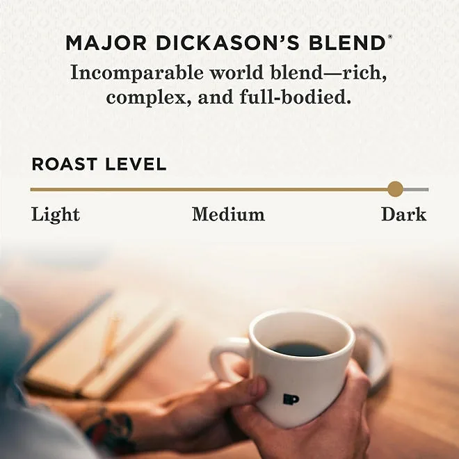 Peet's Coffee Dark Roast K-cup Pods, Major Dickason's Blend, 75 ct . 4