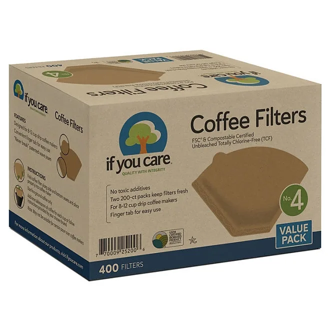 If You Care 4 Unbleached Coffee Filter, 400 ct. 3