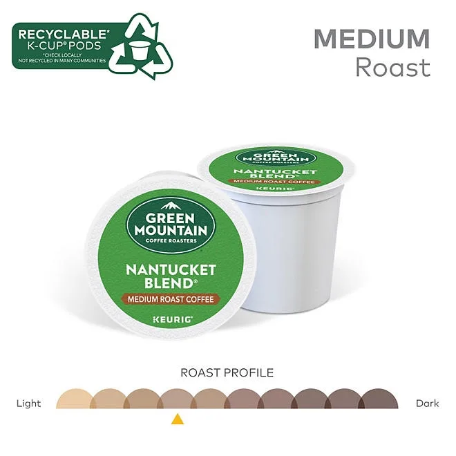 Green Mountain Coffee Roasters Medium Roast K-Cup, Nantucket Blend, 80 ct. 5